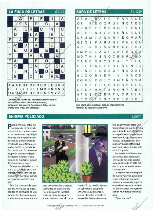ABC MADRID 13-04-2001 página 224