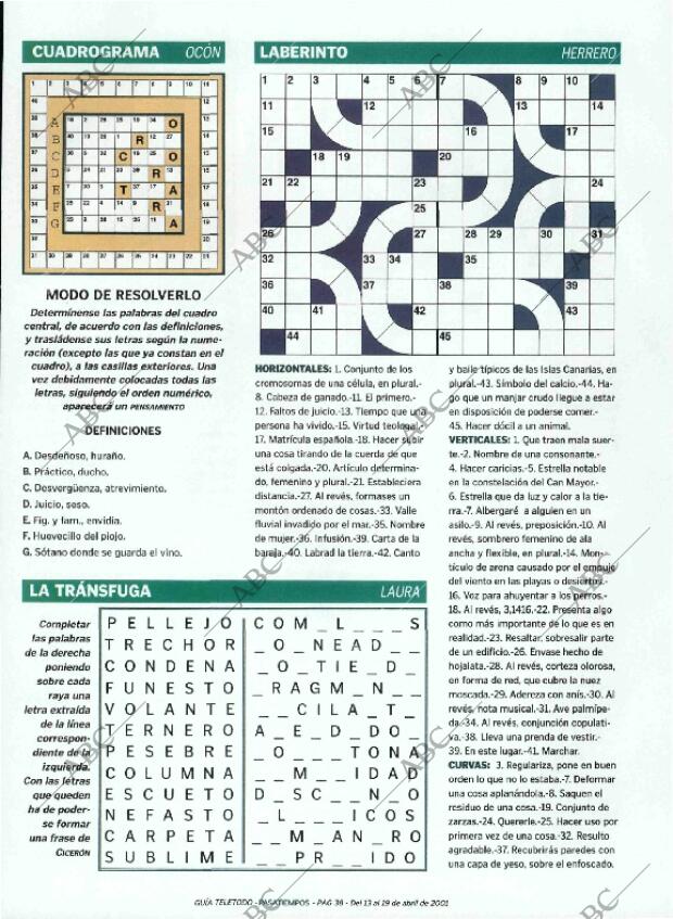 ABC MADRID 13-04-2001 página 230