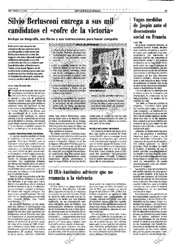 ABC MADRID 13-04-2001 página 27
