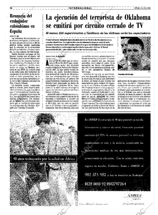 ABC MADRID 13-04-2001 página 28