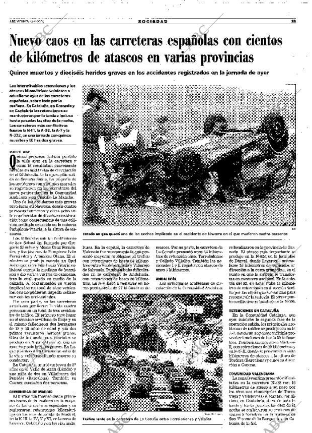ABC MADRID 13-04-2001 página 33