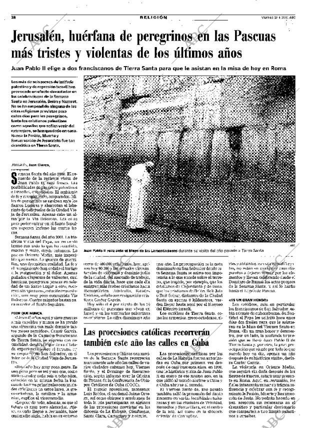 ABC MADRID 13-04-2001 página 38