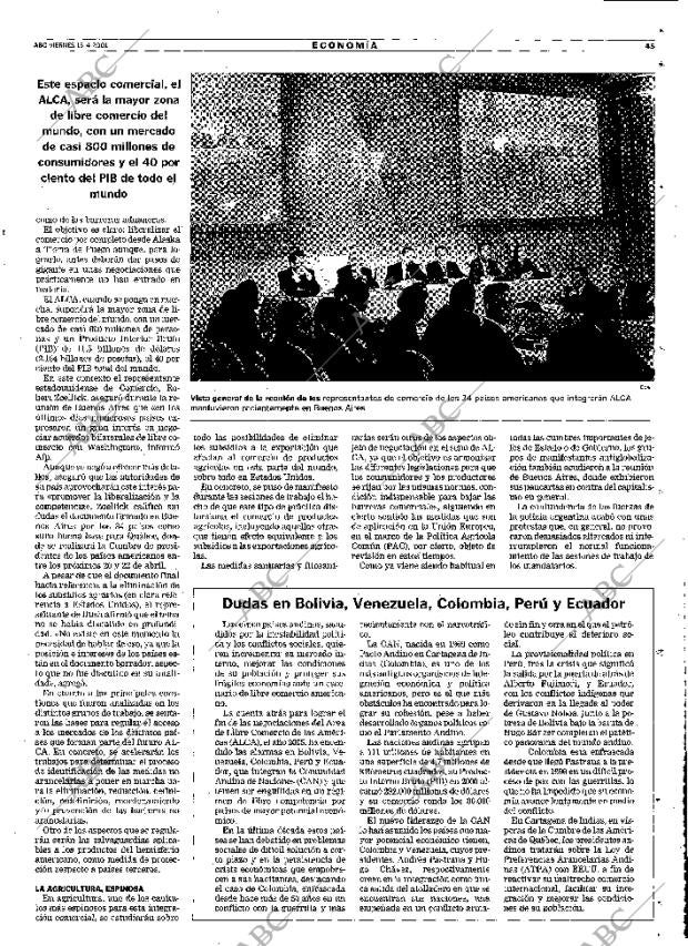 ABC MADRID 13-04-2001 página 45