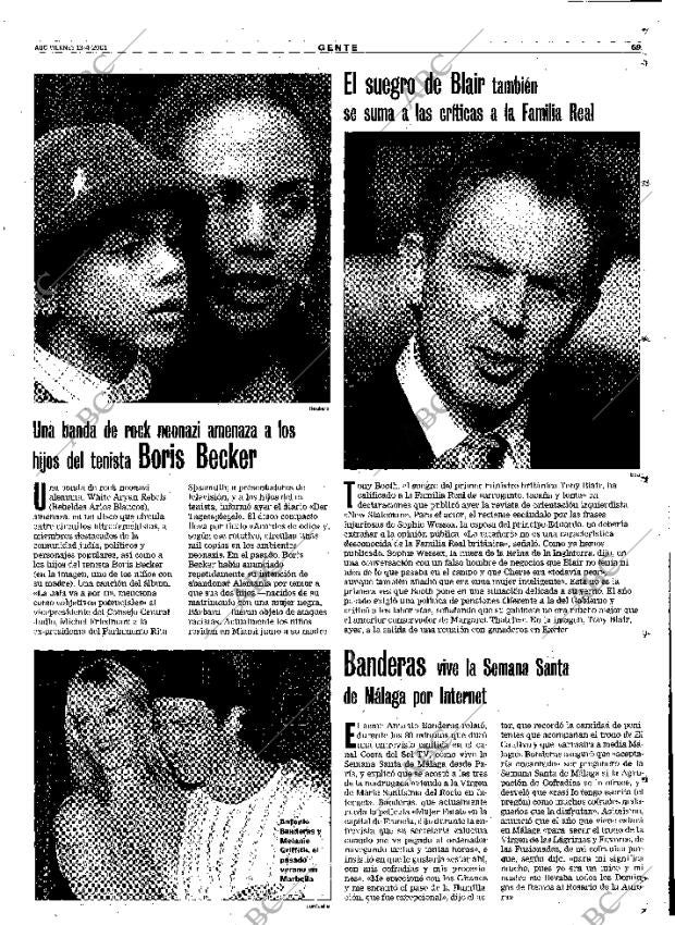 ABC MADRID 13-04-2001 página 69