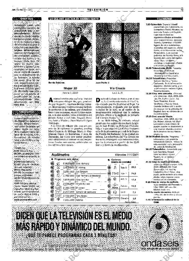 ABC MADRID 13-04-2001 página 73