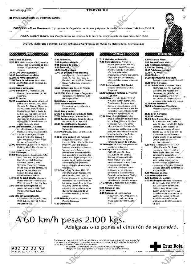 ABC MADRID 13-04-2001 página 75