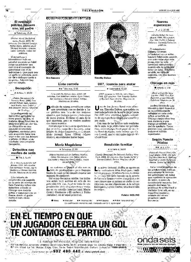 ABC MADRID 13-04-2001 página 76