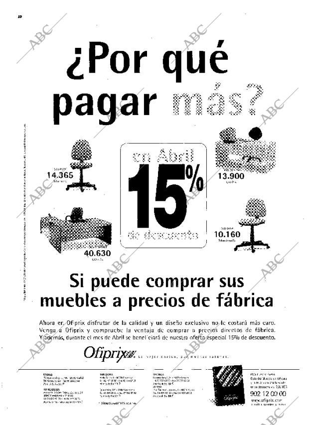 ABC MADRID 15-04-2001 página 10