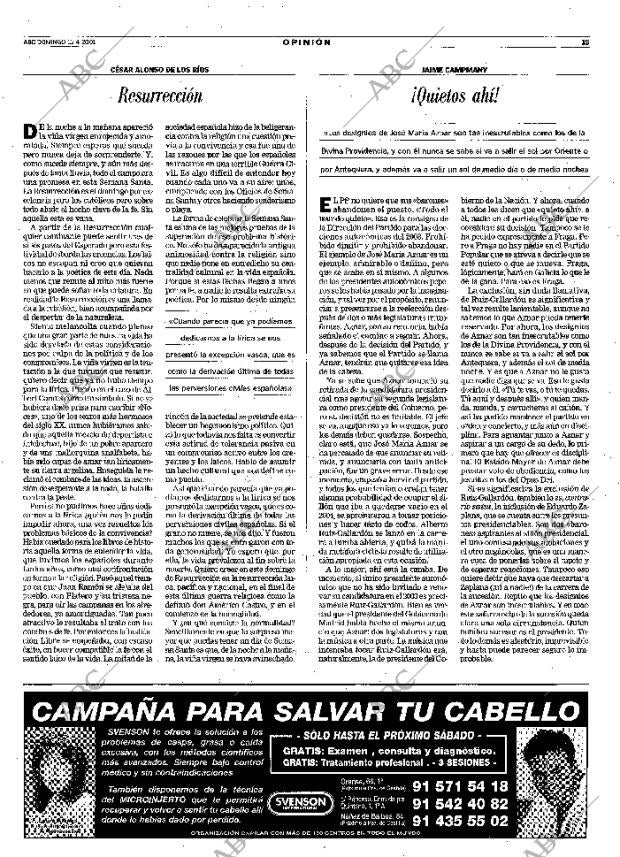 ABC MADRID 15-04-2001 página 15