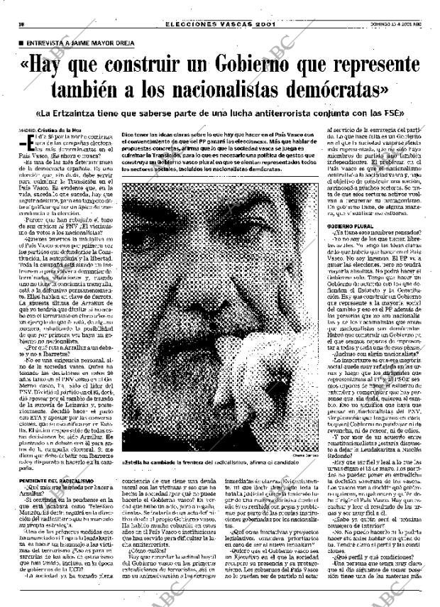 ABC MADRID 15-04-2001 página 18