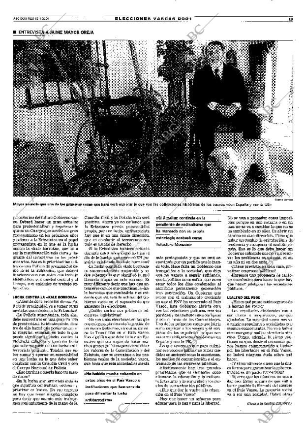 ABC MADRID 15-04-2001 página 19