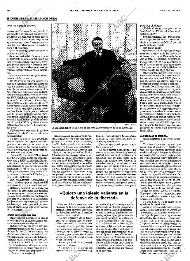 ABC MADRID 15-04-2001 página 20