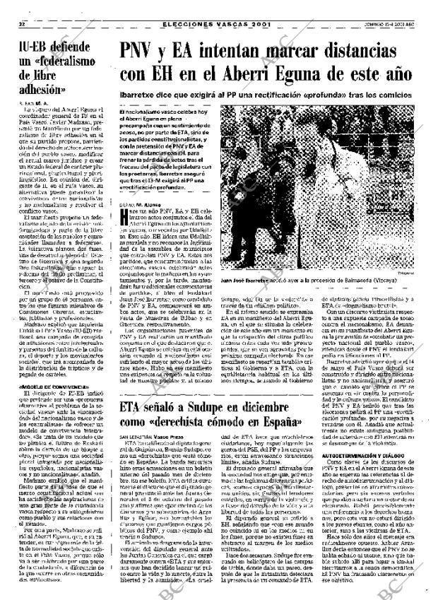 ABC MADRID 15-04-2001 página 22