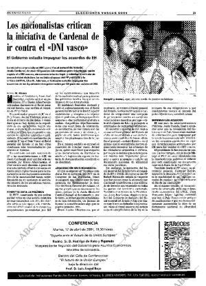 ABC MADRID 15-04-2001 página 23