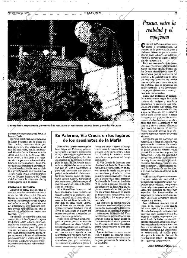 ABC MADRID 15-04-2001 página 41