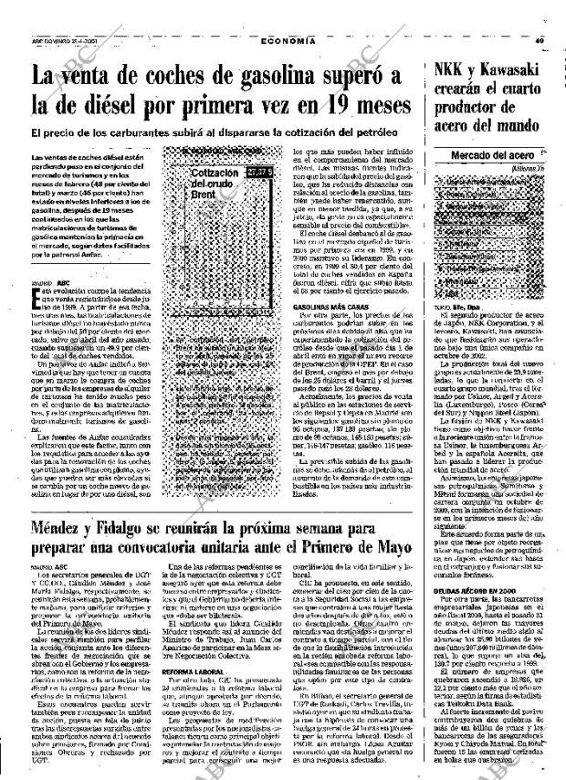 ABC MADRID 15-04-2001 página 49