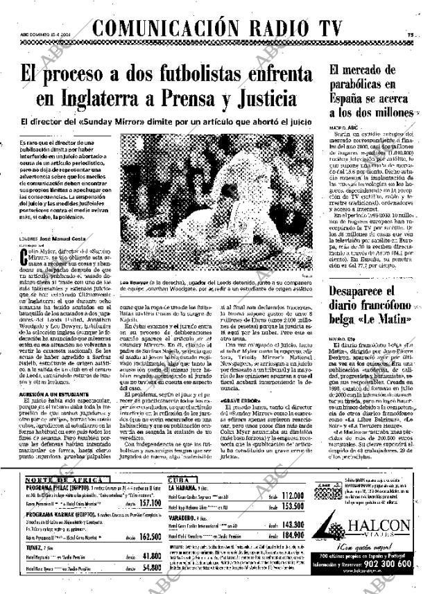 ABC MADRID 15-04-2001 página 75