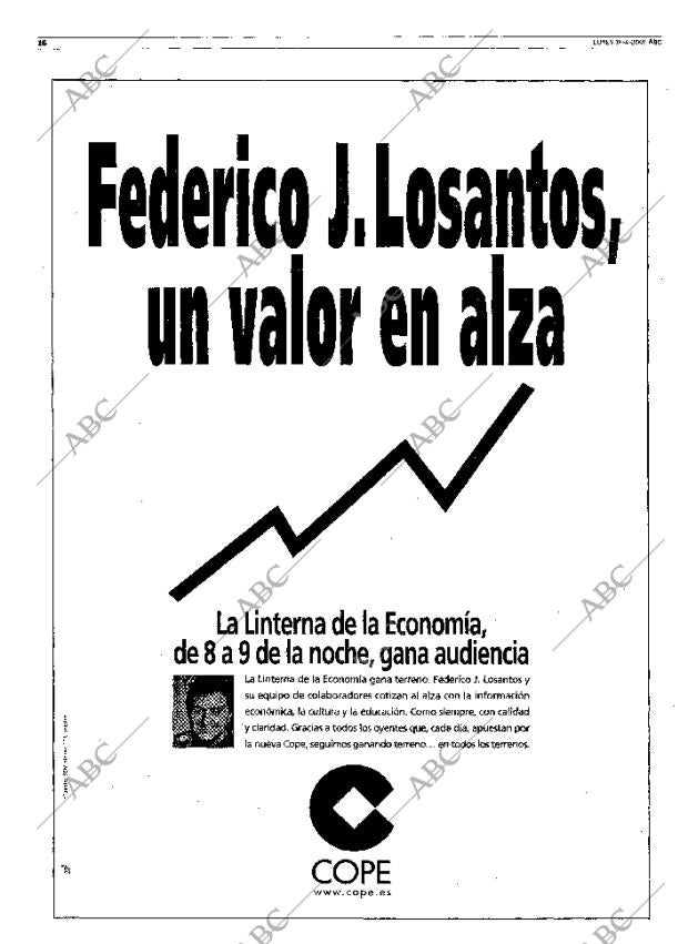 ABC MADRID 16-04-2001 página 16