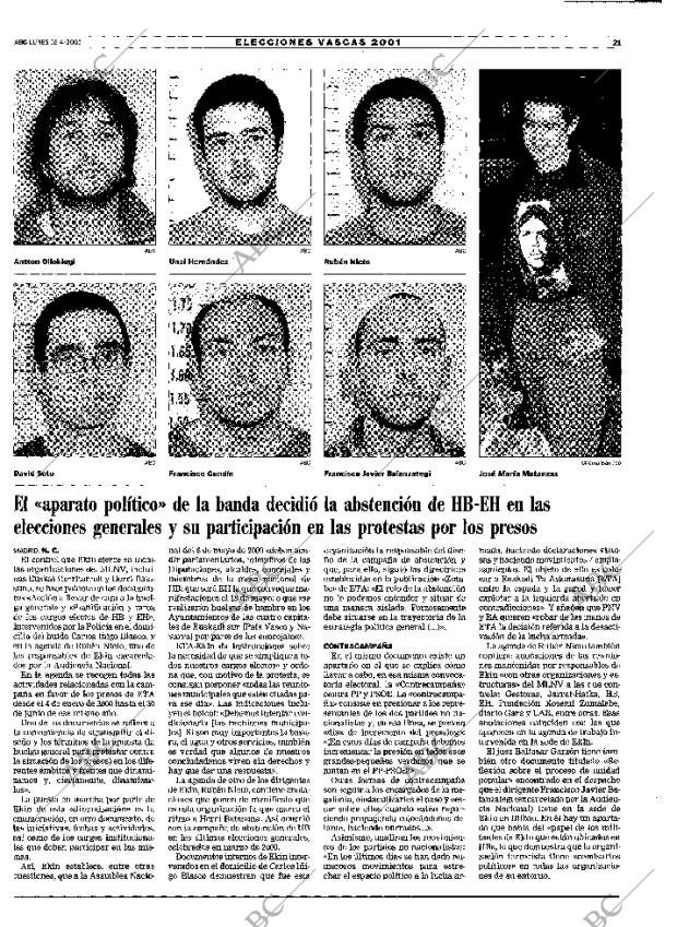 ABC MADRID 16-04-2001 página 21