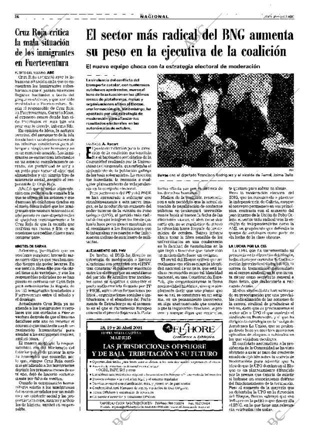 ABC MADRID 16-04-2001 página 26