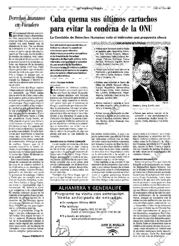 ABC MADRID 16-04-2001 página 32