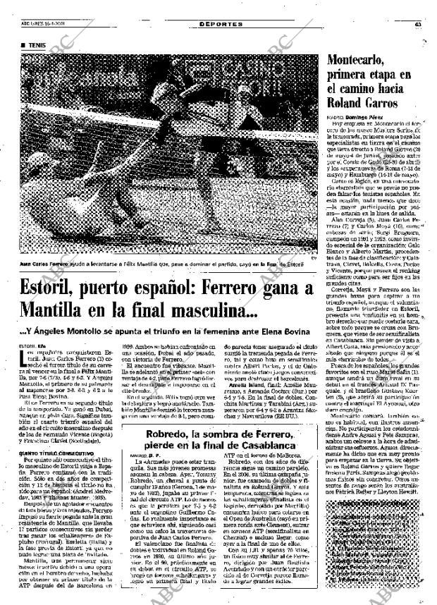 ABC MADRID 16-04-2001 página 63