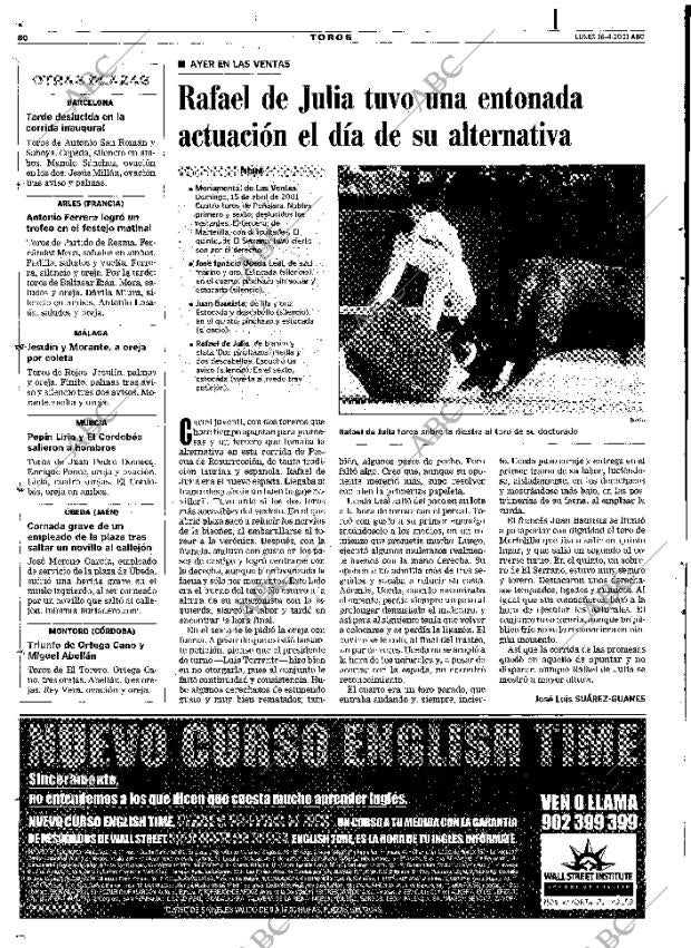 ABC MADRID 16-04-2001 página 80
