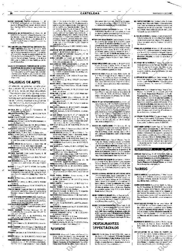 ABC MADRID 17-04-2001 página 104