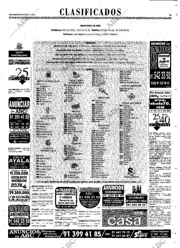 ABC MADRID 17-04-2001 página 105