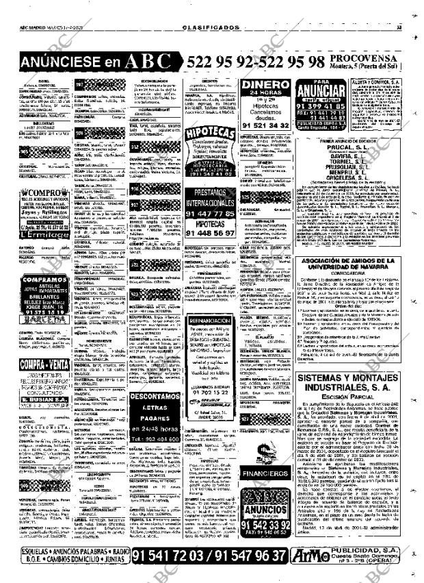 ABC MADRID 17-04-2001 página 115
