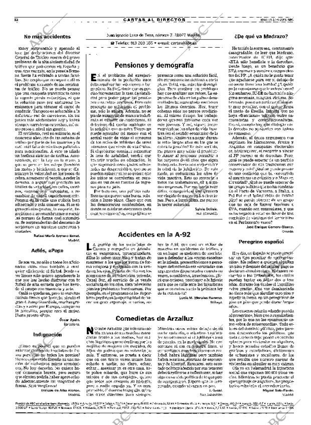 ABC MADRID 17-04-2001 página 12