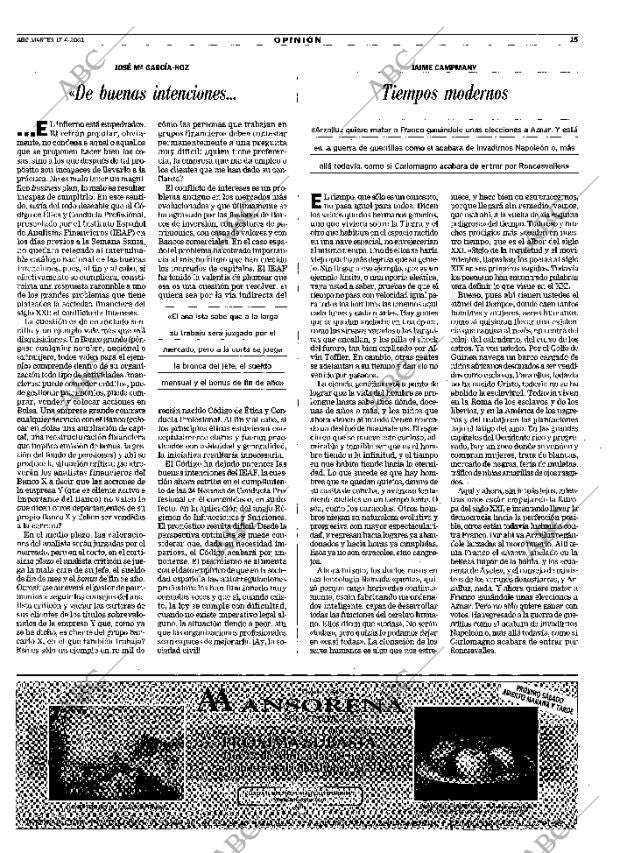 ABC MADRID 17-04-2001 página 15