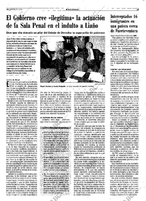 ABC MADRID 17-04-2001 página 23