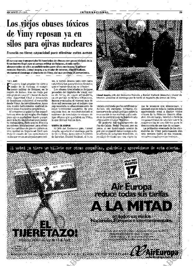 ABC MADRID 17-04-2001 página 29
