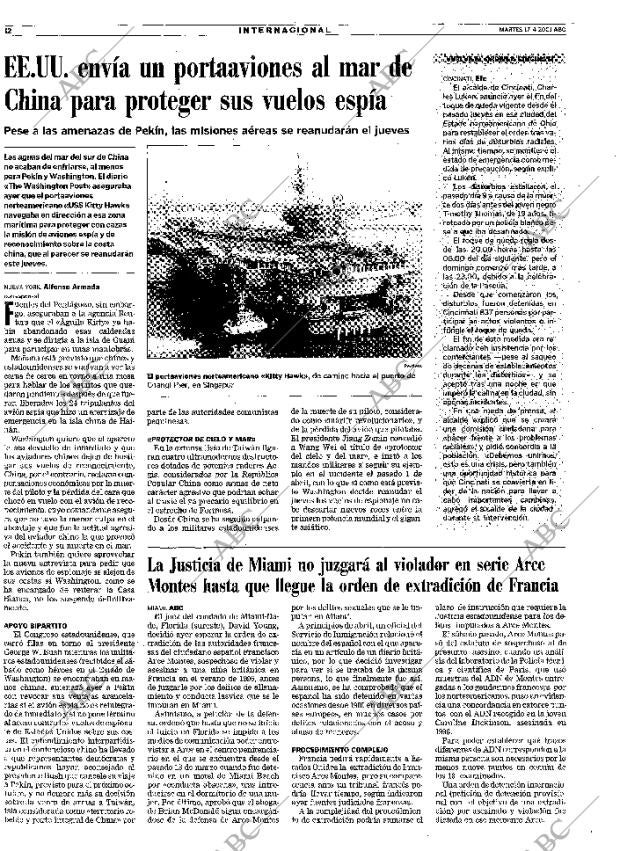 ABC MADRID 17-04-2001 página 32