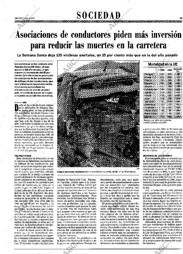 ABC MADRID 17-04-2001 página 35