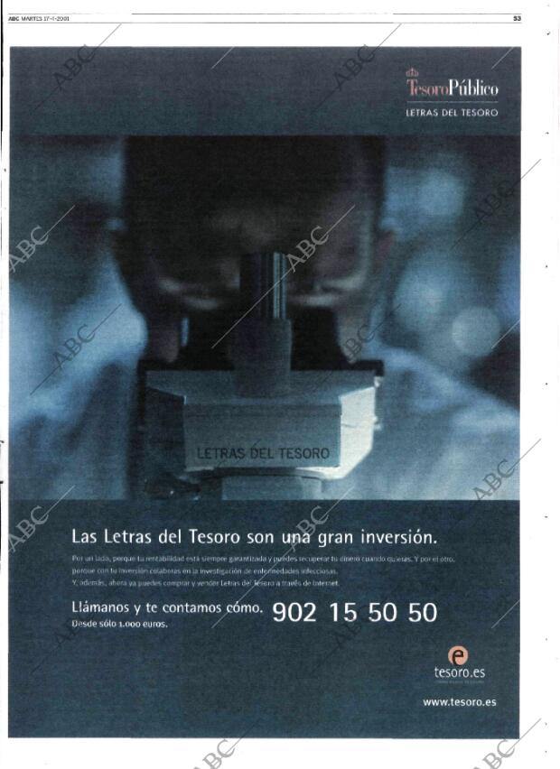 ABC MADRID 17-04-2001 página 53