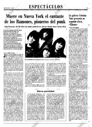 ABC MADRID 17-04-2001 página 71