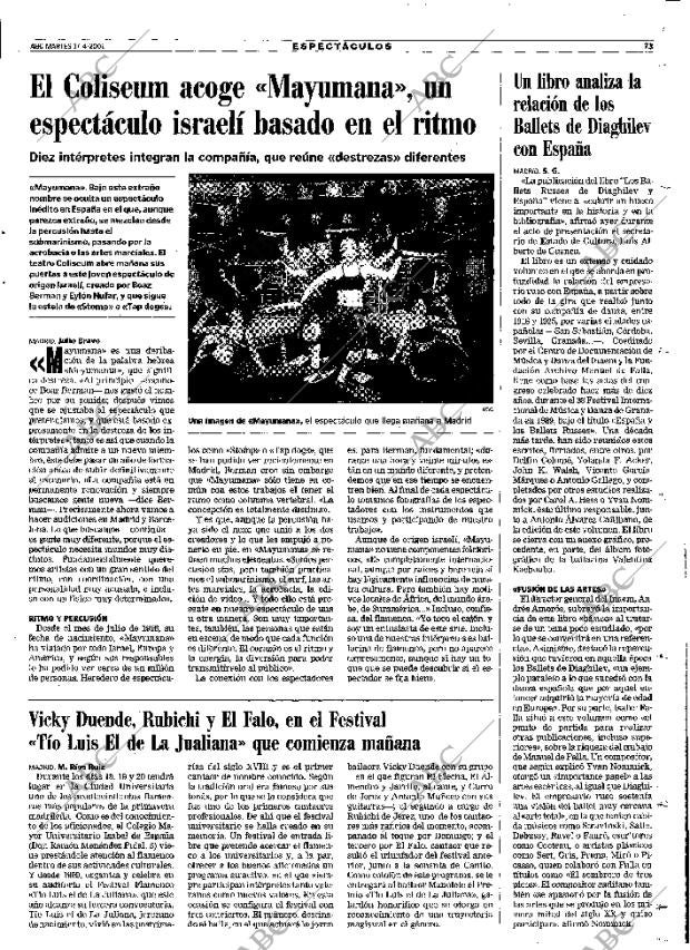 ABC MADRID 17-04-2001 página 73