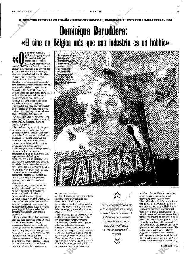 ABC MADRID 17-04-2001 página 75