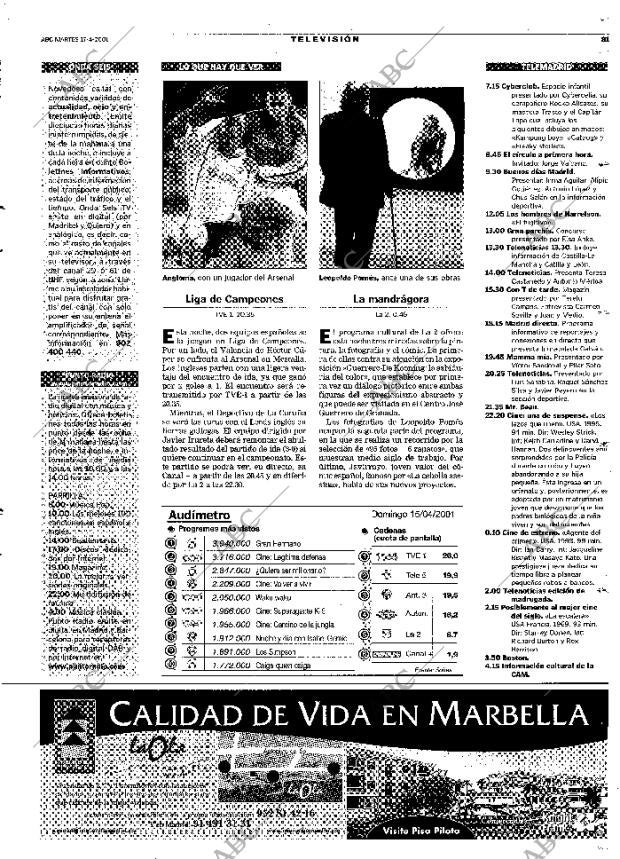 ABC MADRID 17-04-2001 página 81