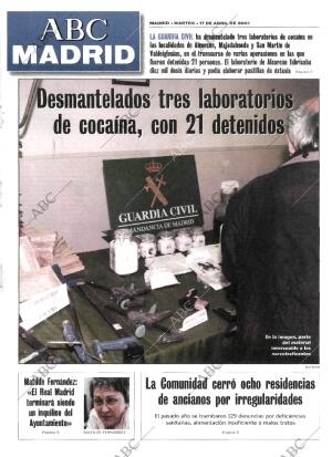 ABC MADRID 17-04-2001 página 85