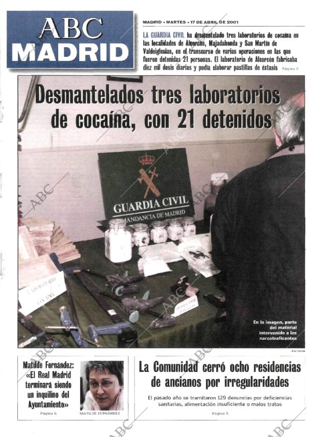 ABC MADRID 17-04-2001 página 85
