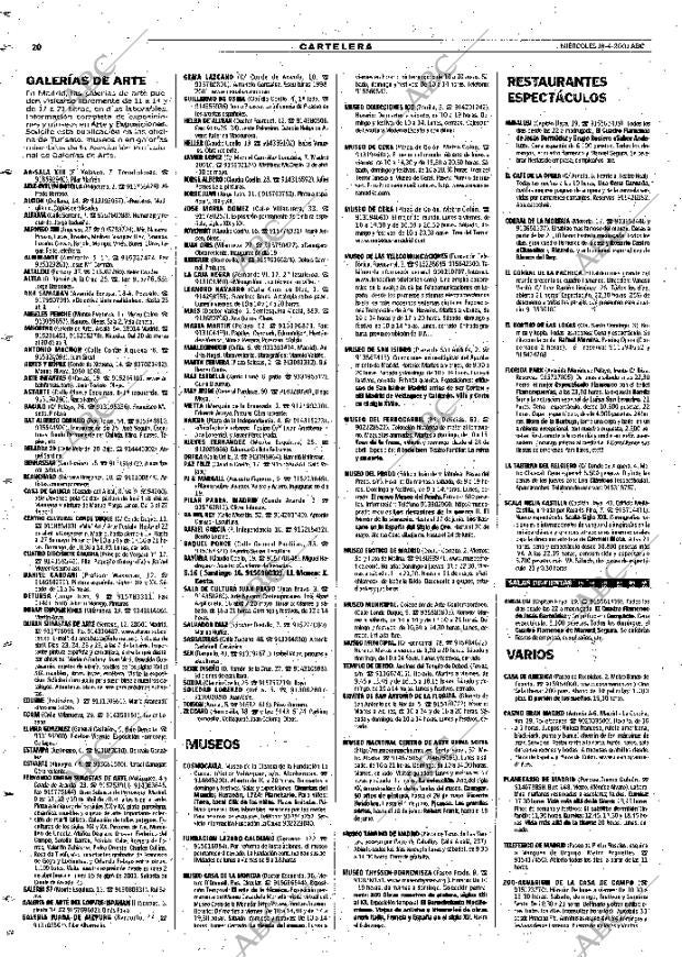 ABC MADRID 18-04-2001 página 104