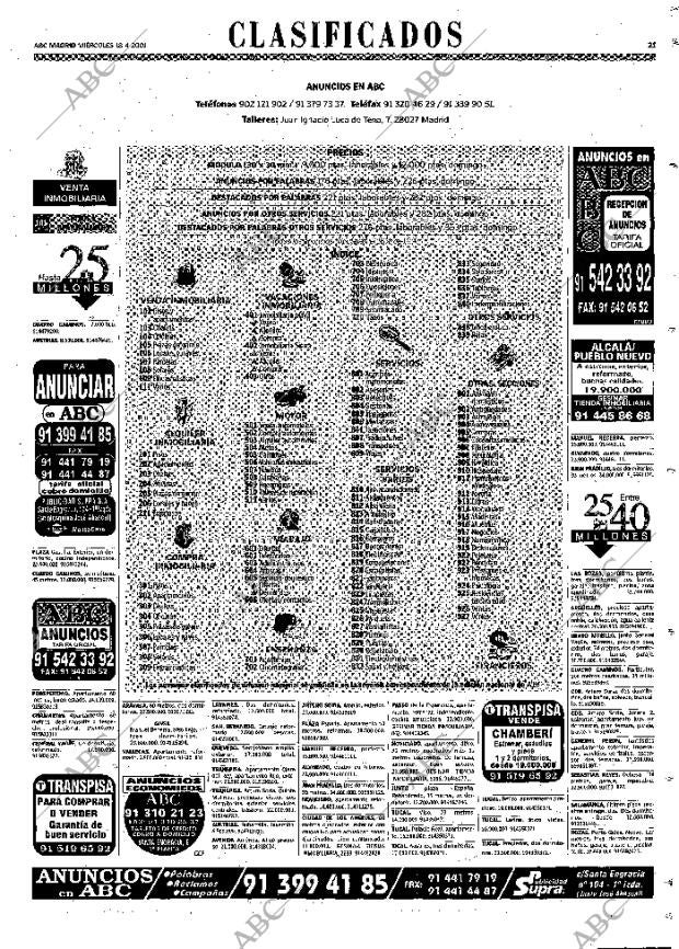 ABC MADRID 18-04-2001 página 105