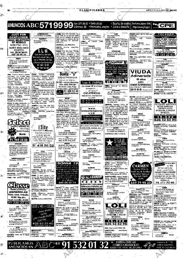 ABC MADRID 18-04-2001 página 114