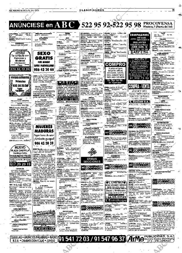 ABC MADRID 18-04-2001 página 115