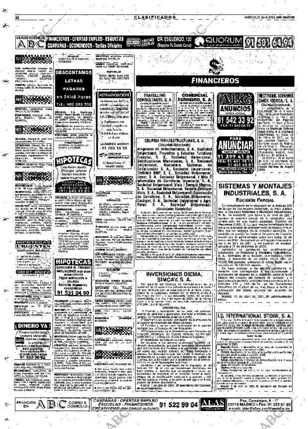 ABC MADRID 18-04-2001 página 116