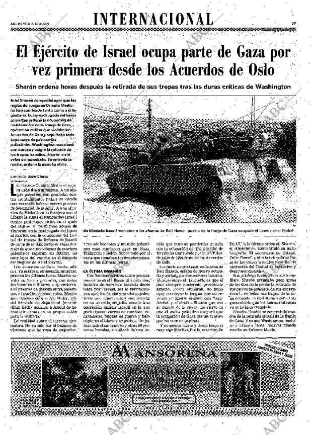 ABC MADRID 18-04-2001 página 27