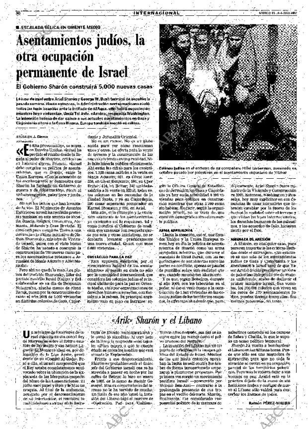 ABC MADRID 18-04-2001 página 30